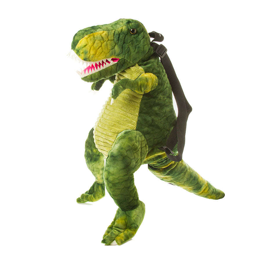 Green T-Rex Plush Shoulder Dinosaur Backpack for Kids