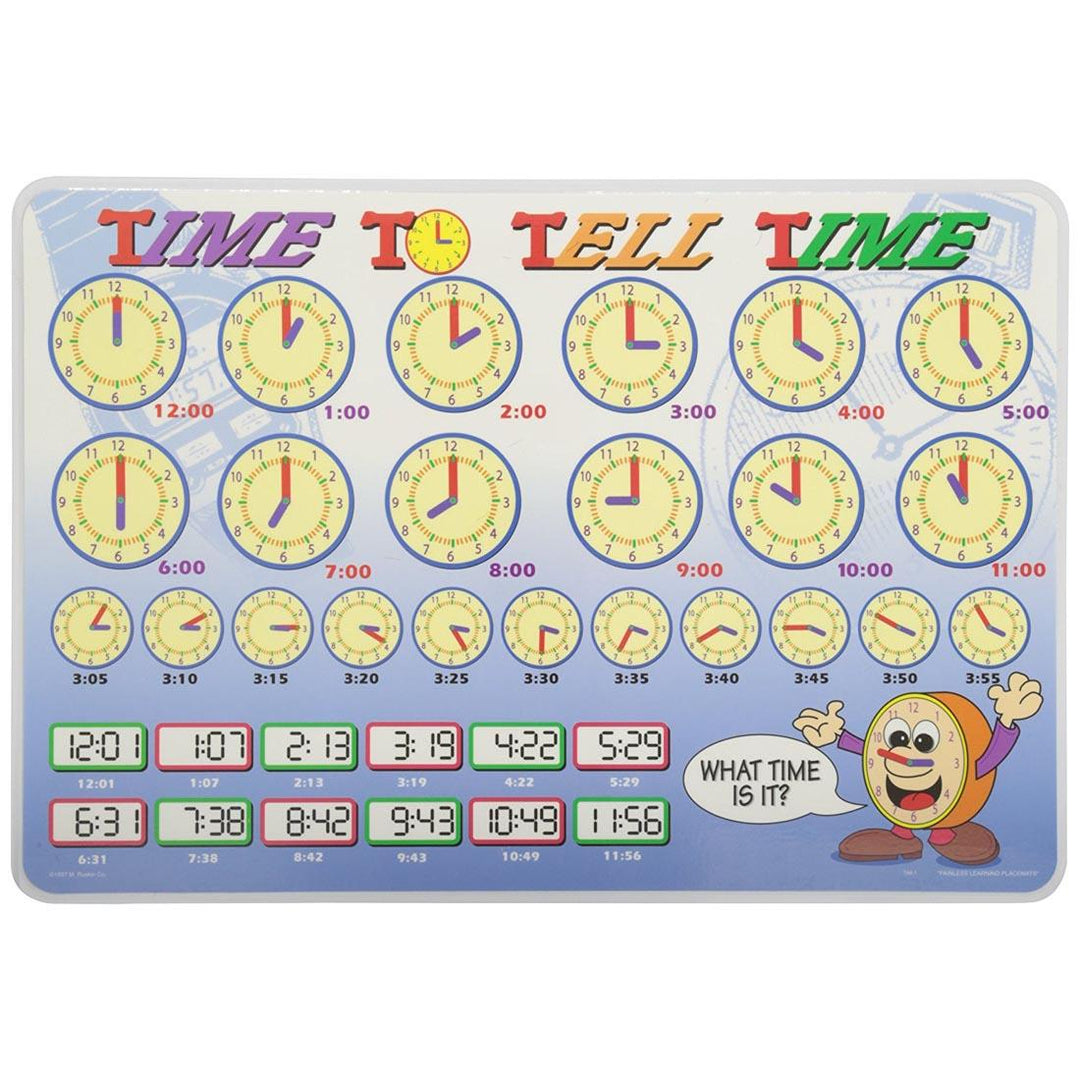 Time to Tell Time Placemat