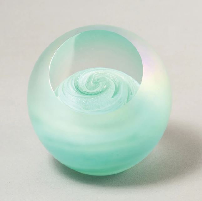 Uranus Art Glass Paperweight