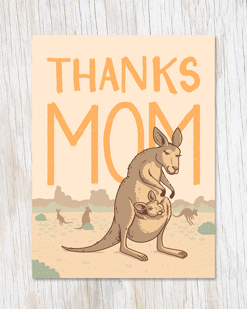 "Thanks Mom" Greeting Card