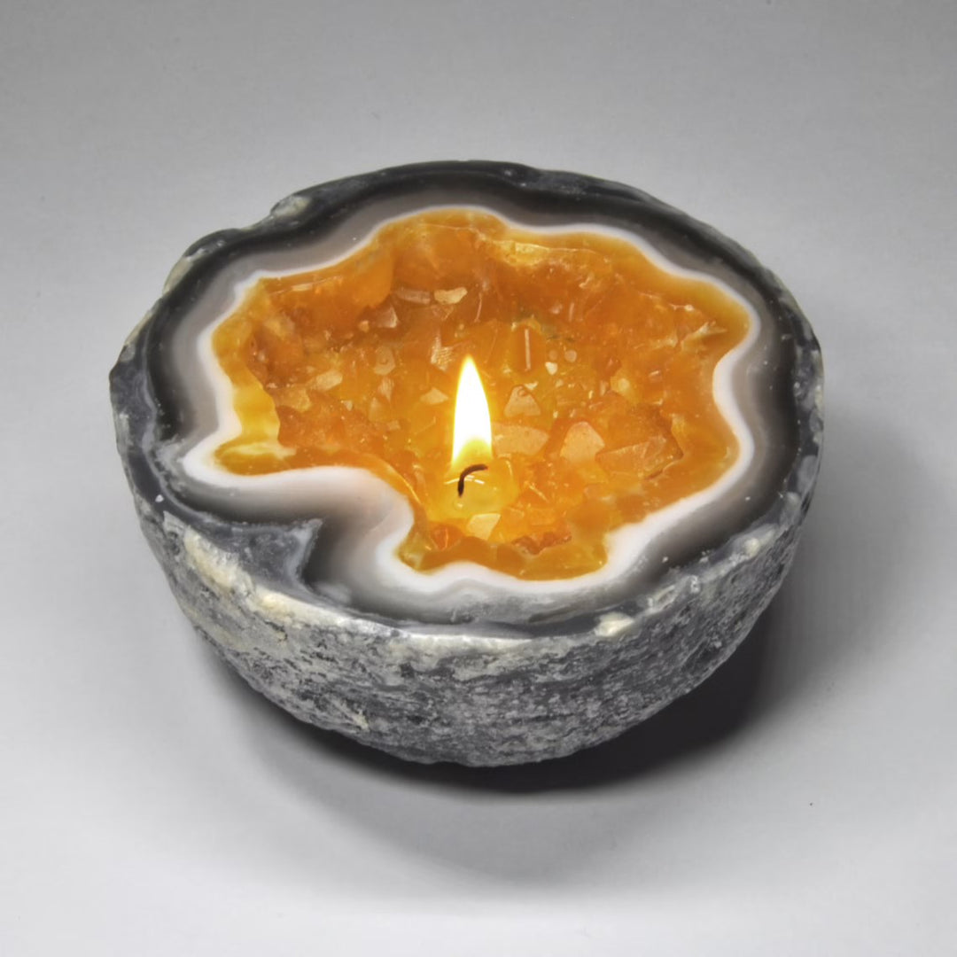 Citrine Geode Candle