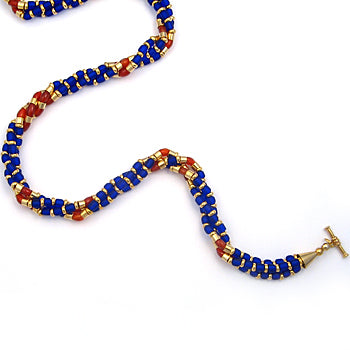 Thebes Braided Triple Strand Necklace