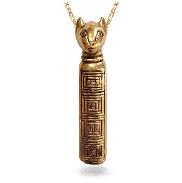 Mummified Egyptian Cat Necklace