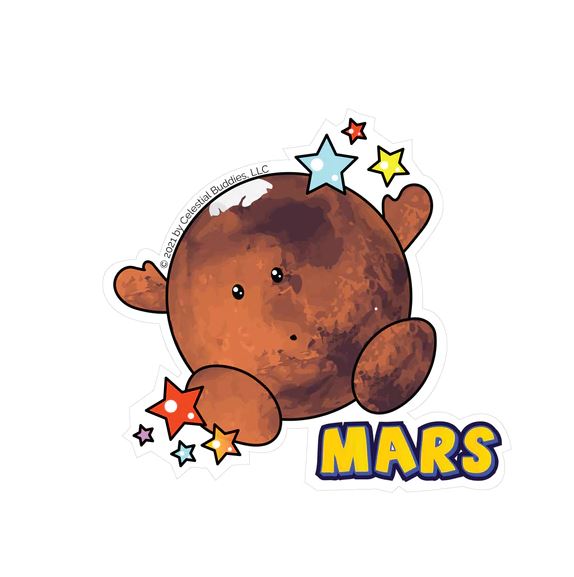Mars Vinyl Sticker