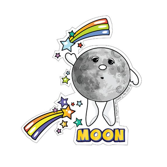 Moon Vinyl Sticker