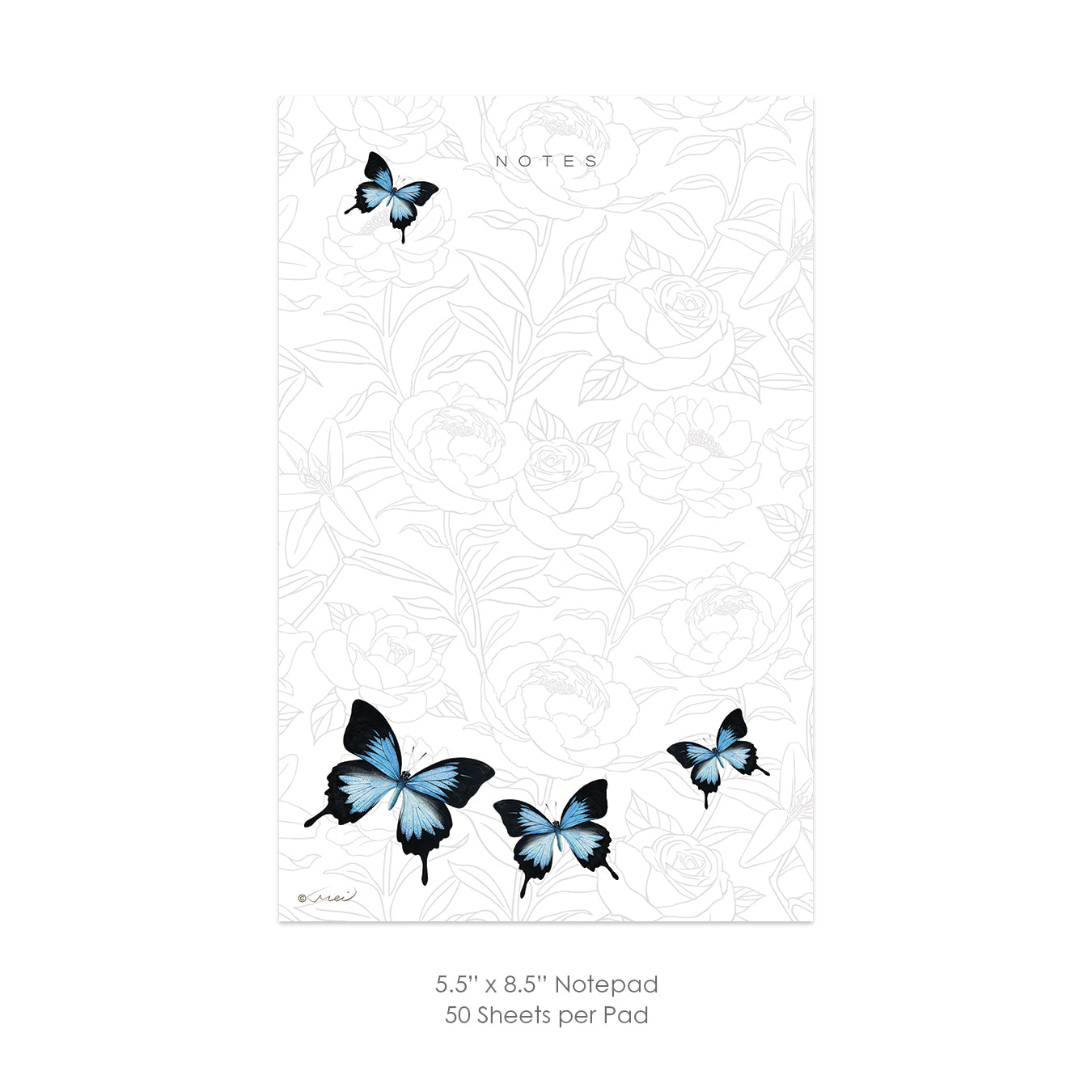 Blue Ulysses Butterfly Notepad