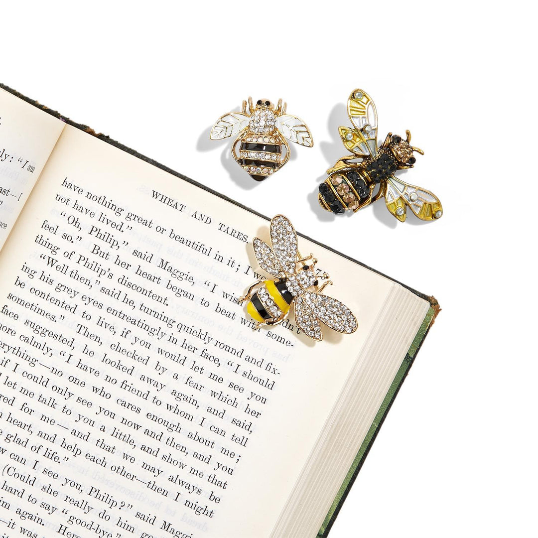 Bee-Utiful Crystal Bee Brooch