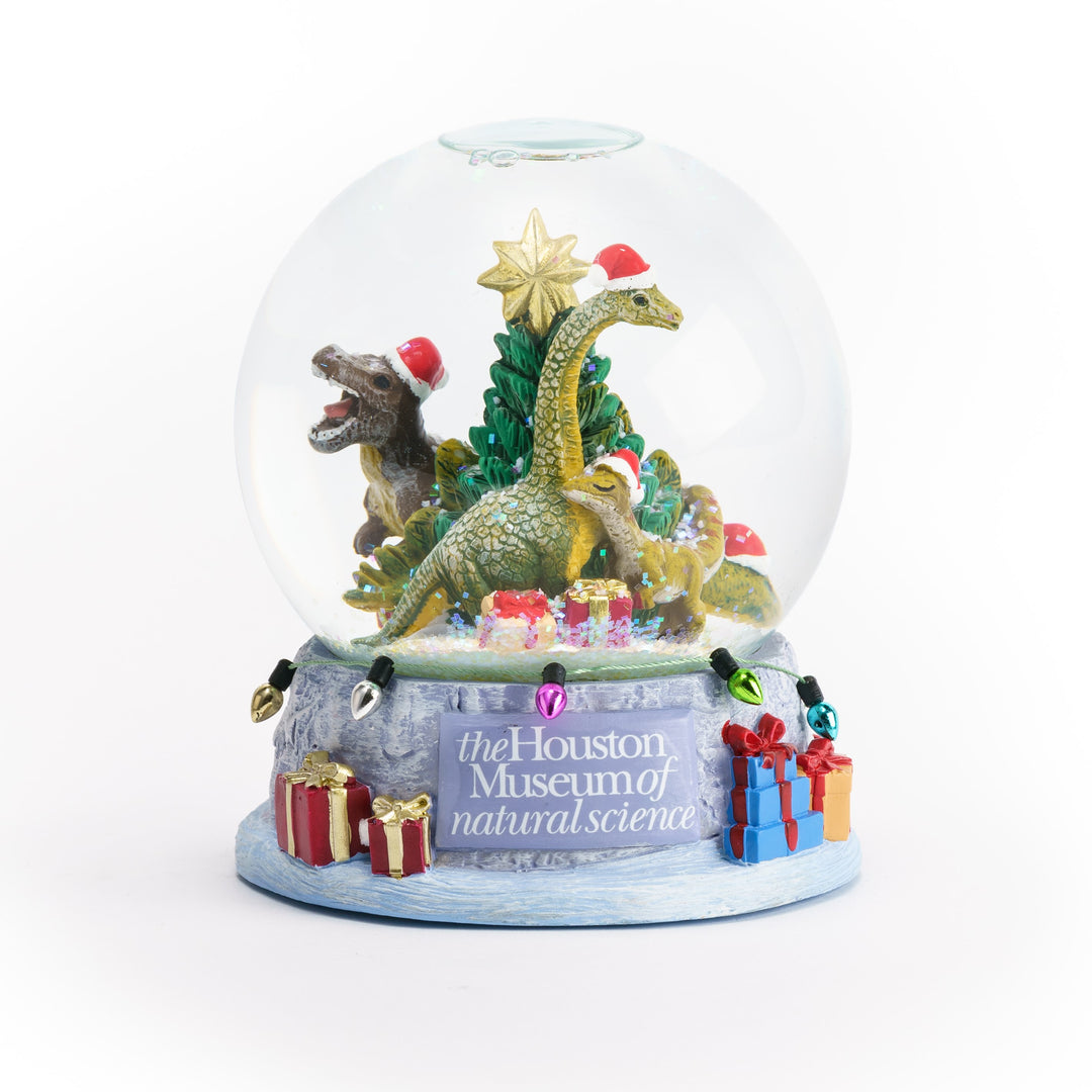 HMNS Holly Jolly Dinosaur Snowglobe