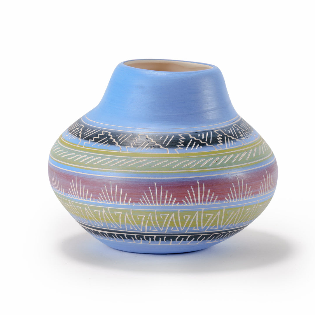 Pastel "Navajo Secrets" Pottery, by M. Grey of the Navajo Nation