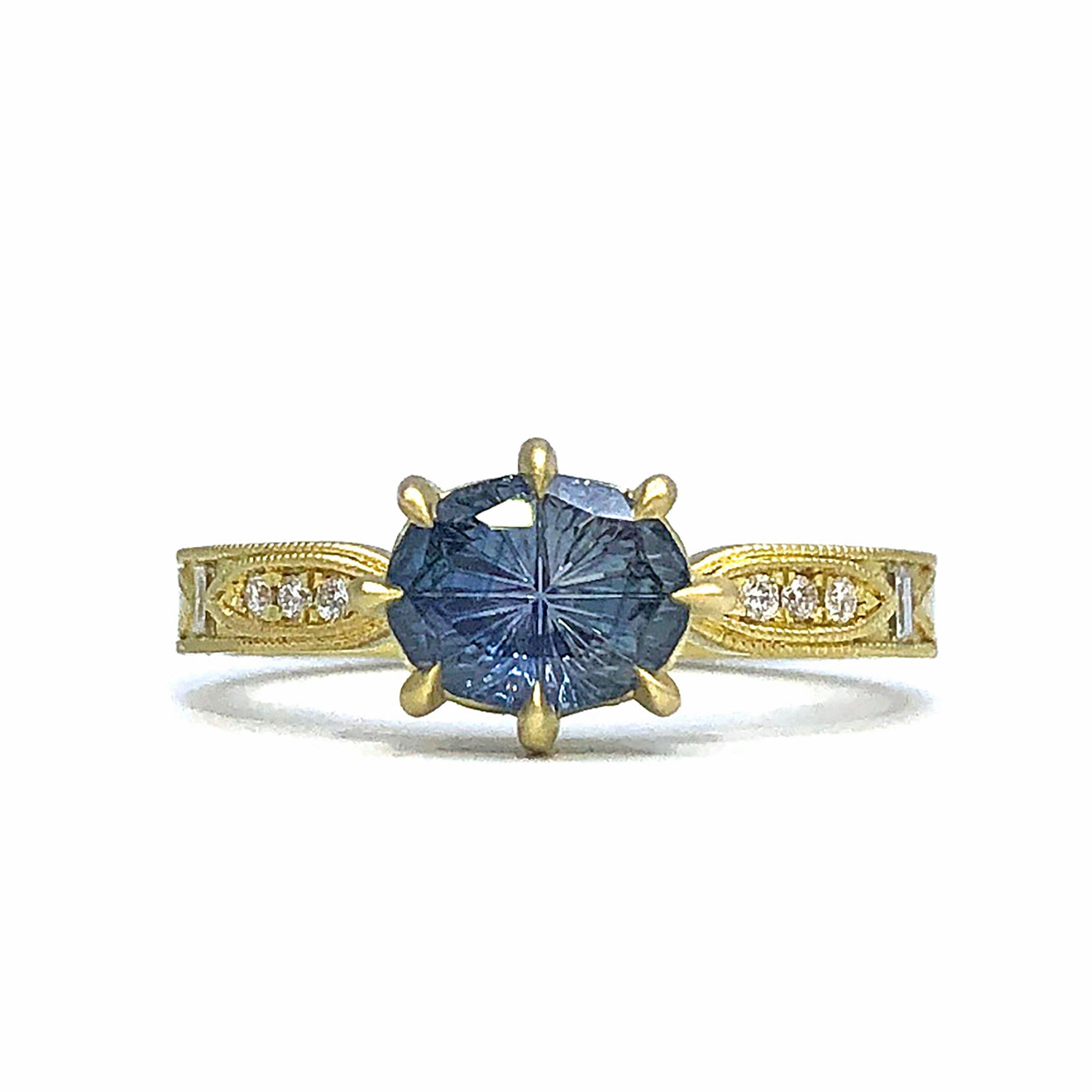 Berkshire 1.59ct Starbright Oval Montana Sapphire Ring