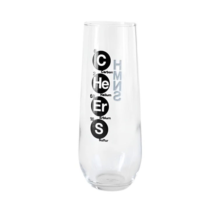 HMNS Cheers Stemless Champagne Flute- Black