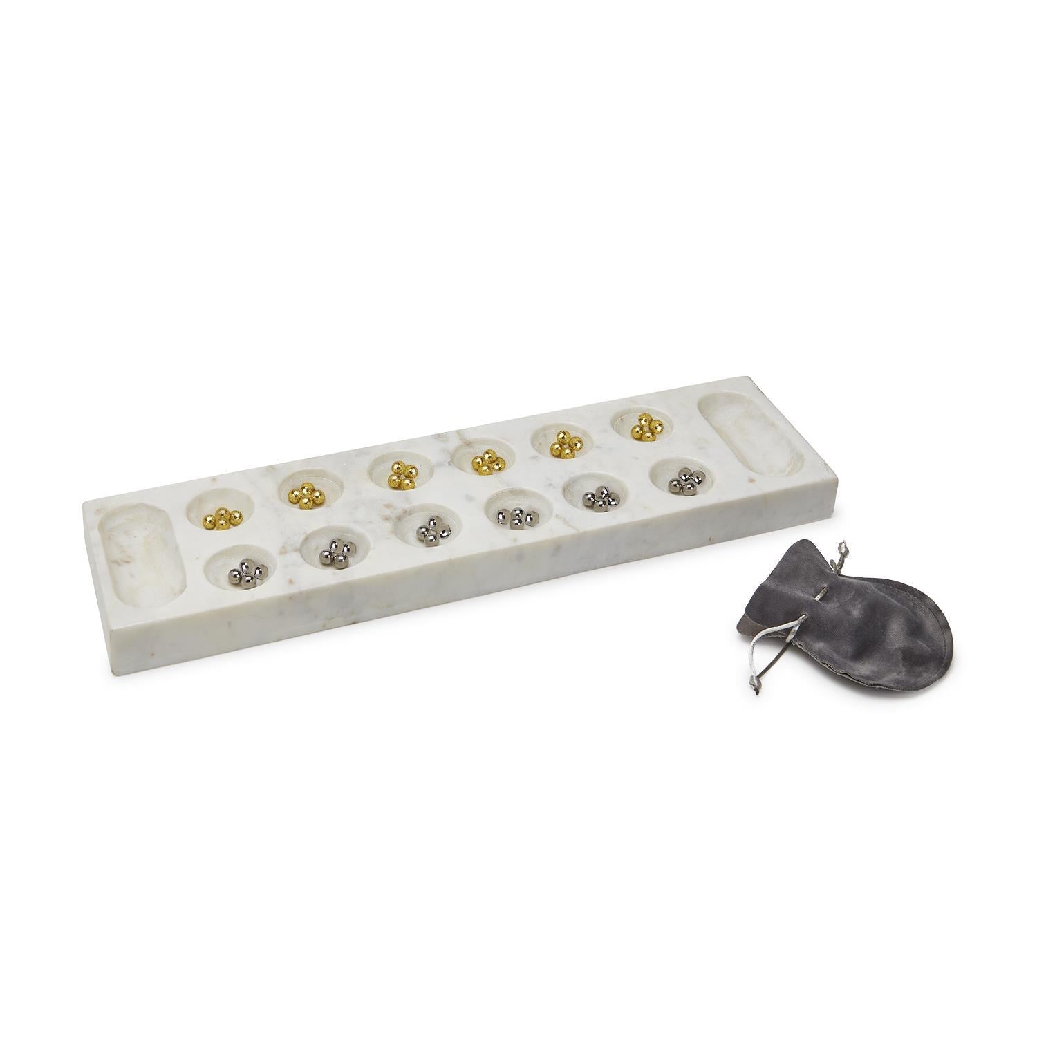 Mancala Game Board and Pieces