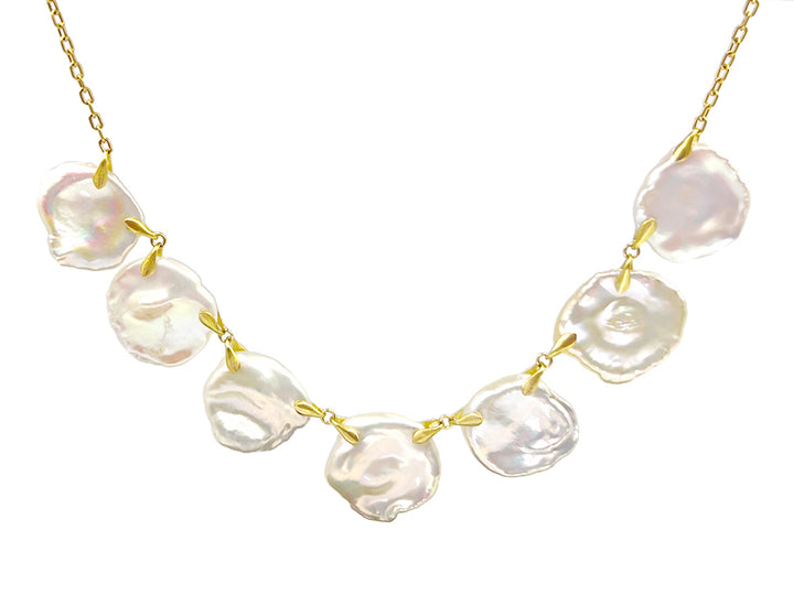 Pearl Petal Necklace