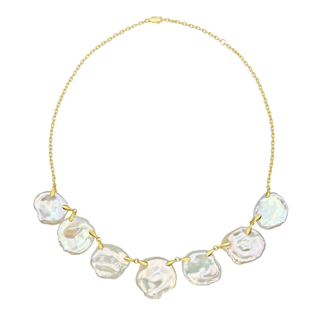 Pearl Petal Necklace