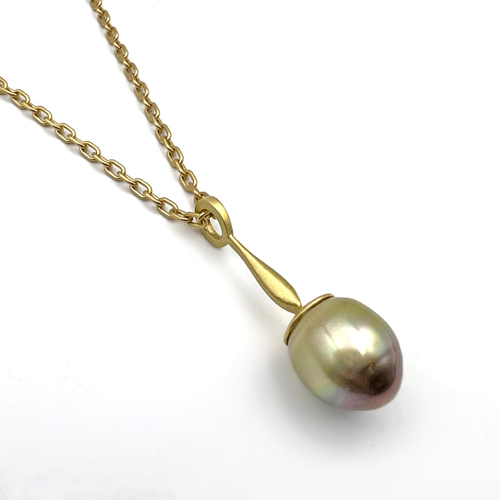 Black and Gold Tahitian Pearls Necklace