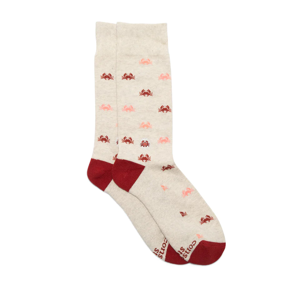 Socks that Protect Oceans - Colorful Crabs