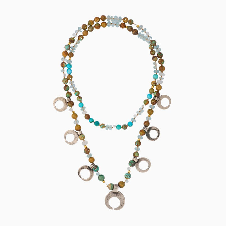Aquamarine & Turquoise Necklace