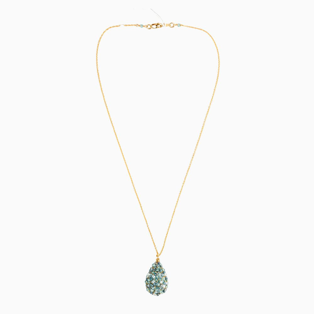 Arctic Mix with Gold Necklace
