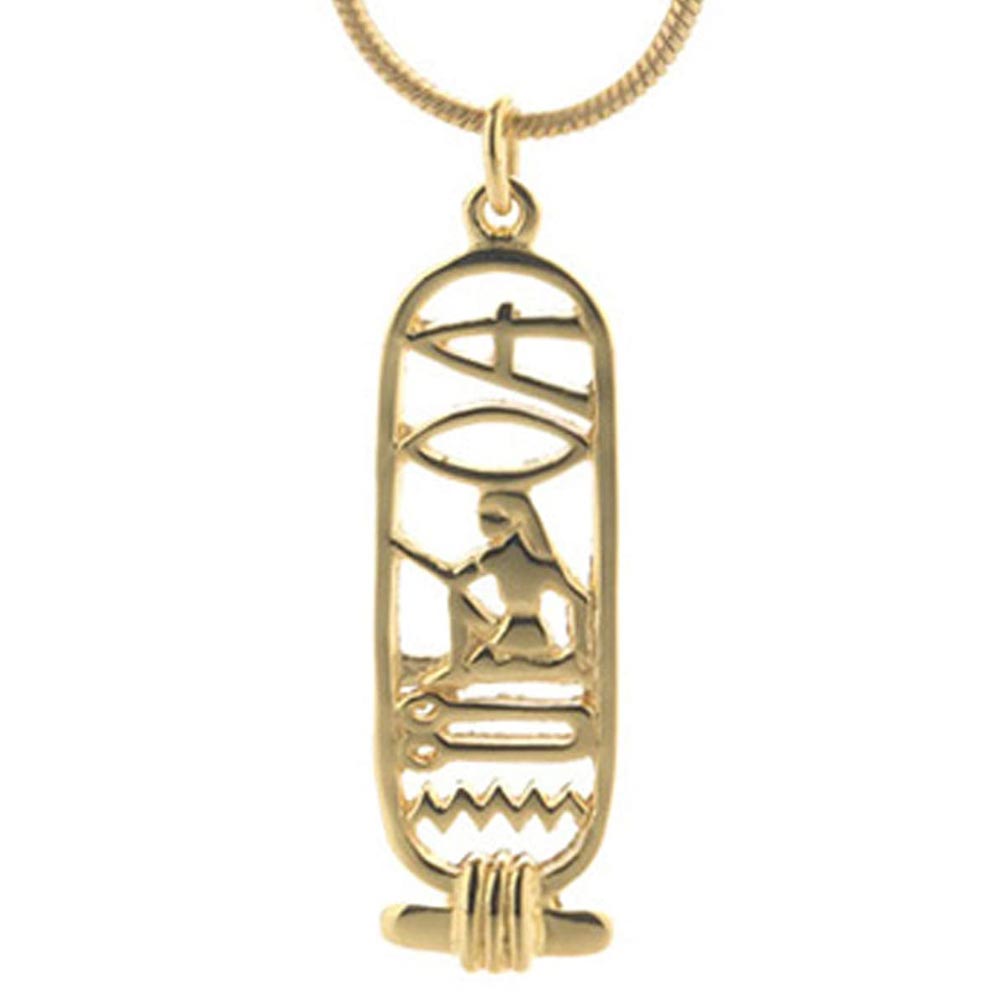 Egyptian "I Love You" Beloved Cartouche Pendant Amulet