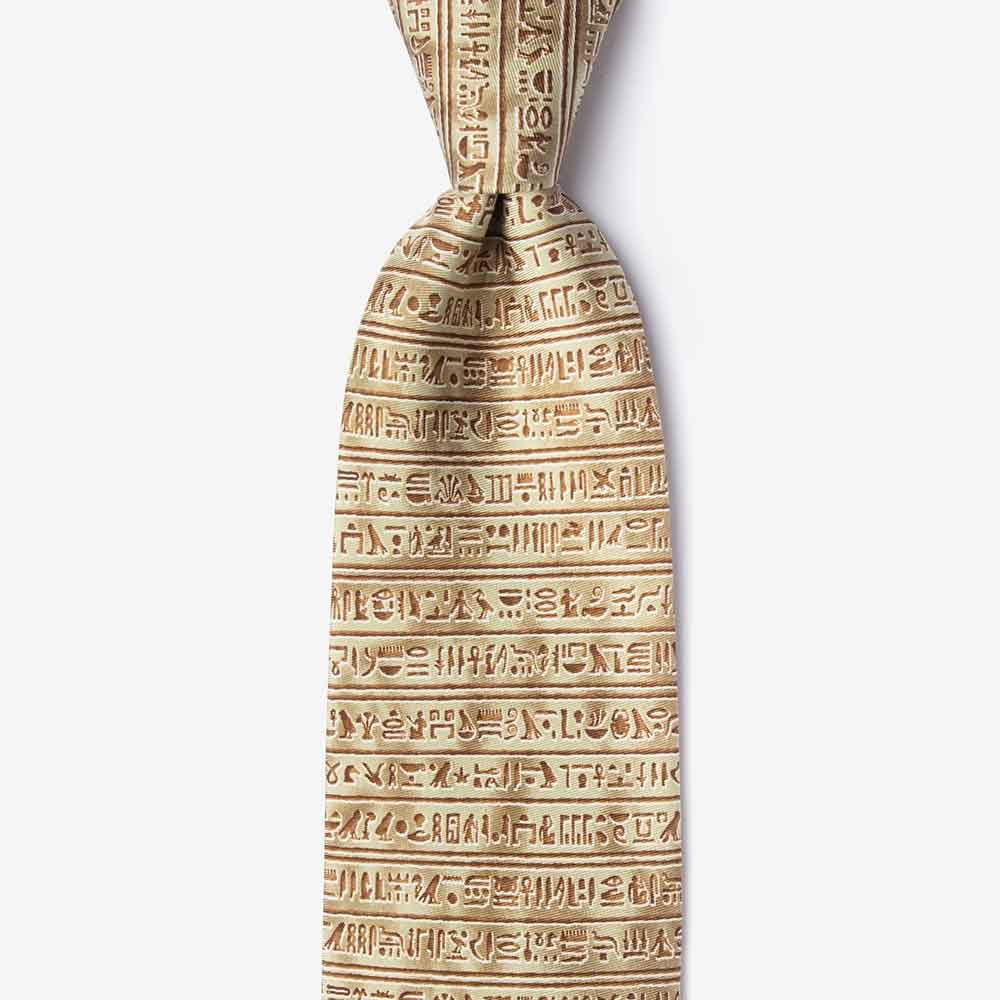 Egyptian Hieroglyphs Tie
