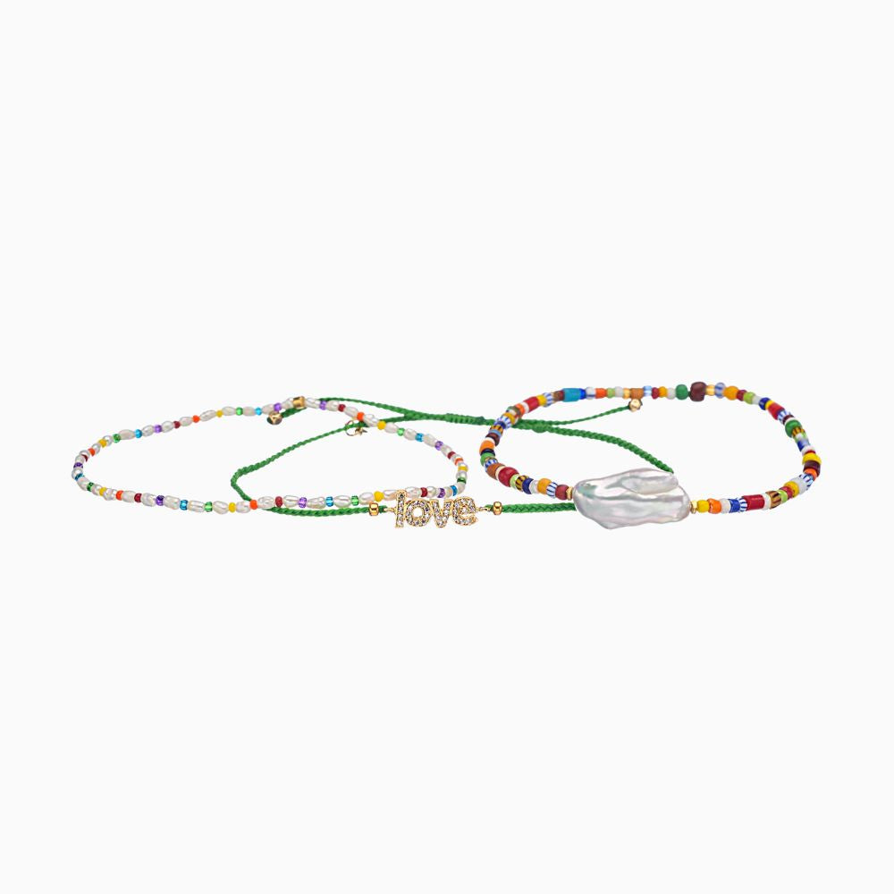 Green Bracelet- Set of 3