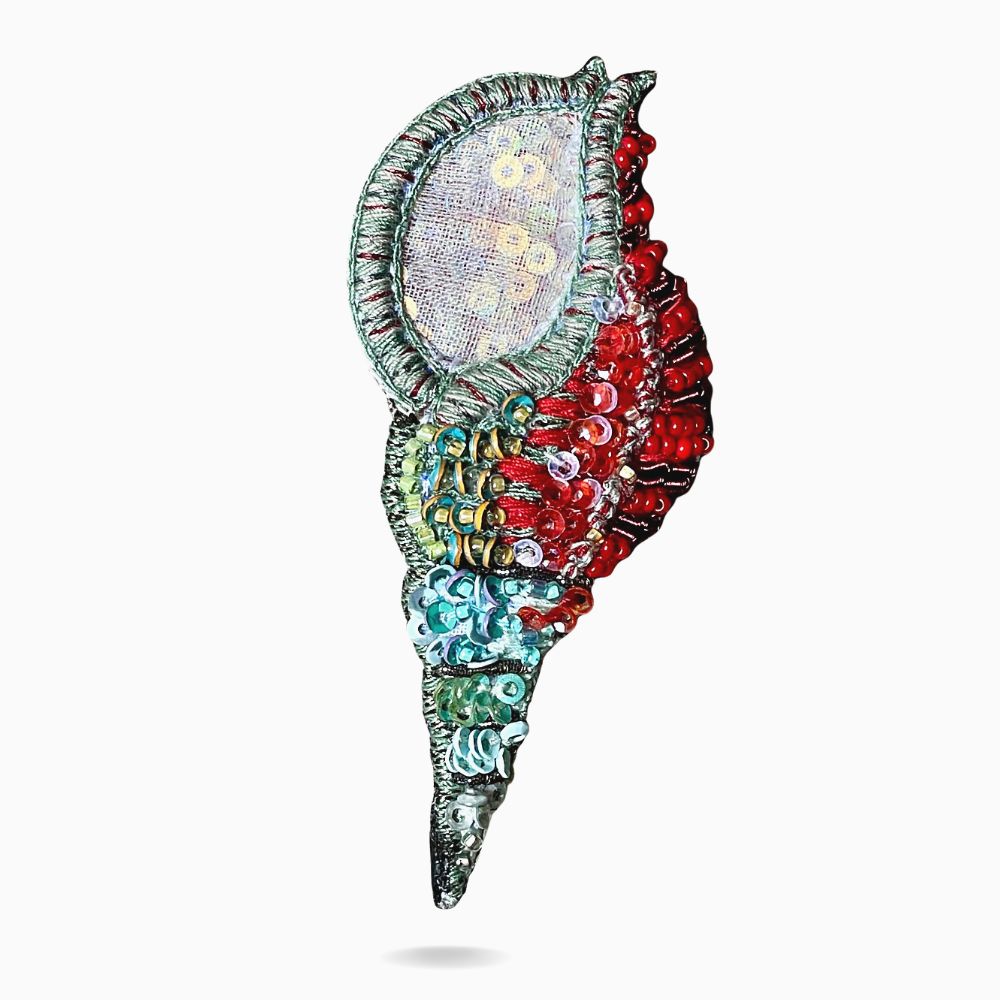 Trumpet Conch Brooch