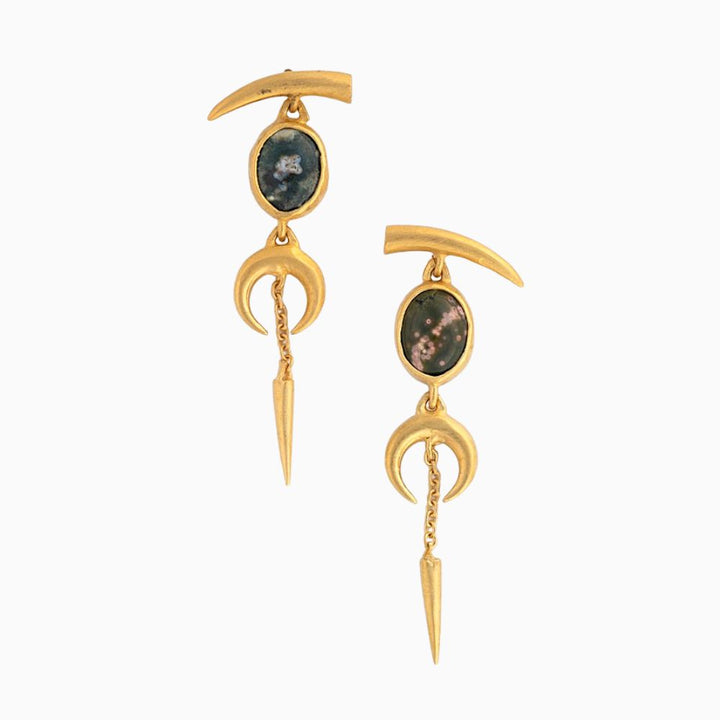 Wabi-Sabi Ocean Jasper Earrings